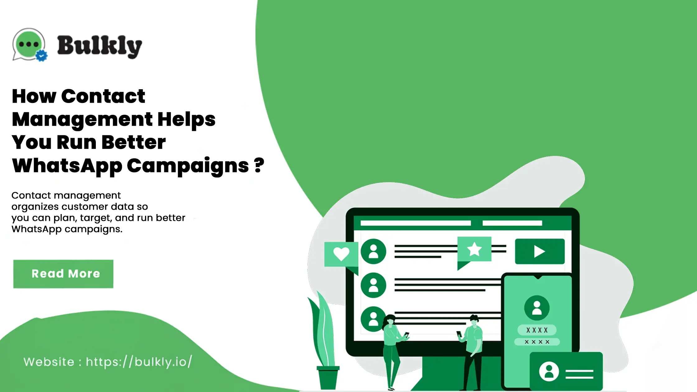 Contact Management helps in WhatsApp campaigns